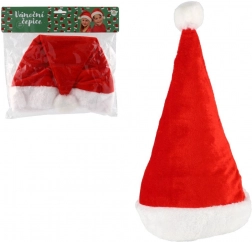 Dětská vánoční čepice Santa z látky, průměr 25 cm