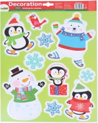 Vánoční okenní dekorace 41 × 29 cm