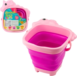 Skládací silikonové vědro Jednorožec – růžové