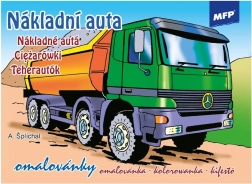 Dětské omalovánky Nákladní auta