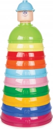 Stavebnice pyramida barevné kalíšky