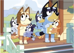Educa dřevěné puzzle Bluey 100 dílků