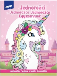 Omalovánky spojovačky Jednorožci 210 × 276 mm, 32 stran