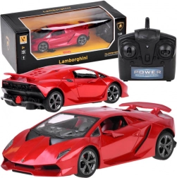 Dálkově ovládané auto LAMBORGHINI 1:24, červené 2.4 GHz