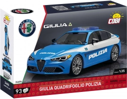 Stavebnice COBI Alfa Romeo Giulia Quadrifoglio Polizia 1:35