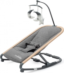 dětské houpací lehátko snuggle new baby šedé
