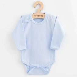 Kojenecké body na celé rozepínání New Baby Classic II modré, vel. 62 (3–6 měsíců)