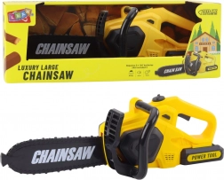 dětská řetězová pila se světly a zvuky, žlutá