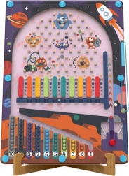 Magnetický pinball Vesmír 2 v 1 – dřevěná hra 2Kids Toys
