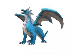 Mýtický drak Vodní figurka