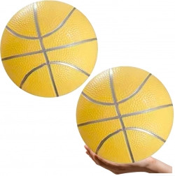 Pastelově žlutý gumový plážový míč 20 cm