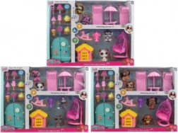 Sada zvířátek s domečkem a doplňky