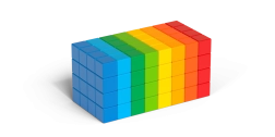 Geomag Magicube Full Color – magnetické kostičky 128 dílků