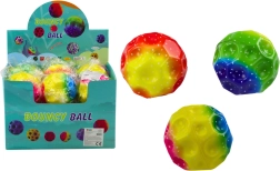 Svítící smyslový míček s důlky 9,5 cm