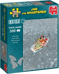 Puzzle JUMBO Jan van Haasteren Expert 1: Žraločí mánie 500 dílků
