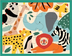 Mudpuppy puzzle zvířátka v zoo 12 dílků