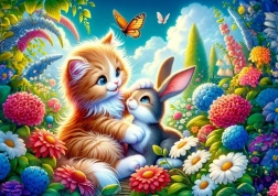 Puzzle Bráška Králíček 25 Dílů