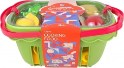 Košík s krájecím jídlem – světle zelený