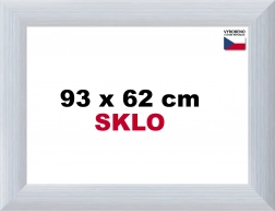 Hliníkový rám na puzzle 93x62 cm - stříbrný