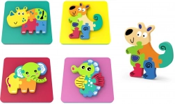 Zvířecí pěnové puzzle 14x14 cm