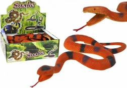 Gumový had hnědý s černo-šedými skvrnami
