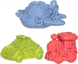 Senzorická vozidla do koupele 3 ks Tullo