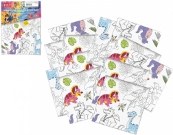 Vybarvovací ubrousky dinosauři