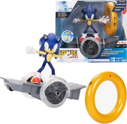 Sada JAKKS SONIC THE HEDGEHOG – figurka na dálkově ovládaném vozidle s prstencem