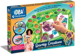 CLEMENTONI Idea Art laboratoř ozdob – módní 3D samolepky s kamínky