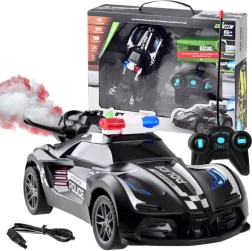 Zásahové policejní auto na dálkové ovládání s kouřovým efektem