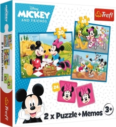 Puzzle 2v1 a pexeso – poznej hrdiny DISNEY od Trefl