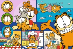Puzzle 100 dílků – líný GARFIELD (Trefl)
