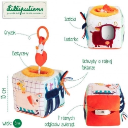 Lilliputiens zvuková aktivní kostka Farma 9 m+