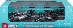 bburago formule 1 mercedes-amg f1 w15 1:43 – sada 4 autíček