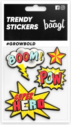 Baagl samolepky komiksové bubliny 3D, opakovaně použitelné