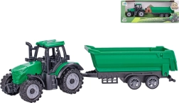Plastový traktor s vlečkou 18 cm