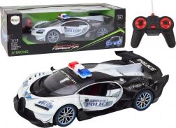 RC policejní auto 1:12 bílé