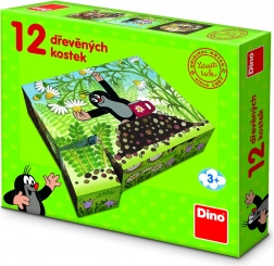 Dino dřevěné kostky Krtek a přátelé