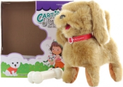 Hnědý pejsek na kabel s ovladačem