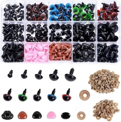 Bezpečné oči a nosy pro plyšáky – sada 560 ks