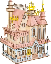 Woodcraft dřevěné 3D puzzle – velkolepá vila