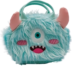 Plyšová kabelka Monster tyrkysová