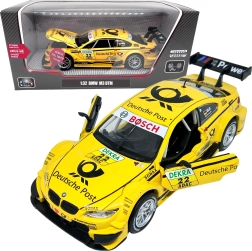 Kovový model BMW M3 DTM v měřítku 1:32 žlutý