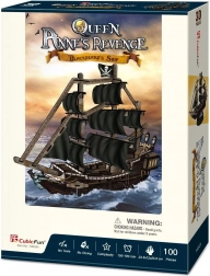 CubicFun 3D Puzzle Plachetnice Queen Anne's Revenge 100 Dílů