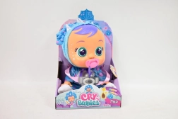 Cry Babies Fantasy interaktivní panenka Tina – modrý triceratops