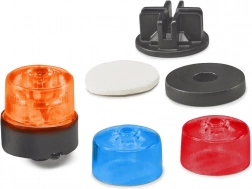 Bruder rotační maják s různobarevnými kryty