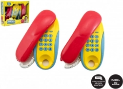 Dětské telefony na baterie s kabelem 8m