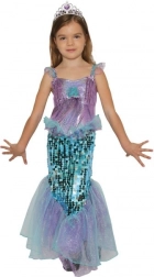 Dětský kostým mořská panna s korunkou 3–4 roky