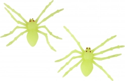 Svítící pavouci Halloween dekorace 2 ks