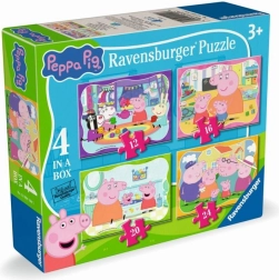 Puzzle 4v1 Prasátko Peppa